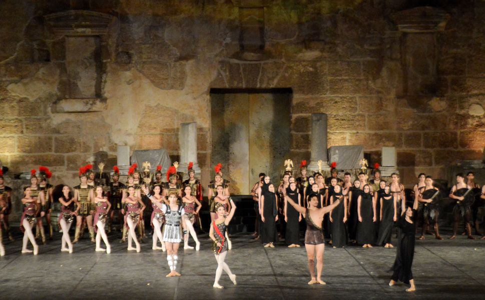 Aspendos'ta 'Spartacus' sahnelendi