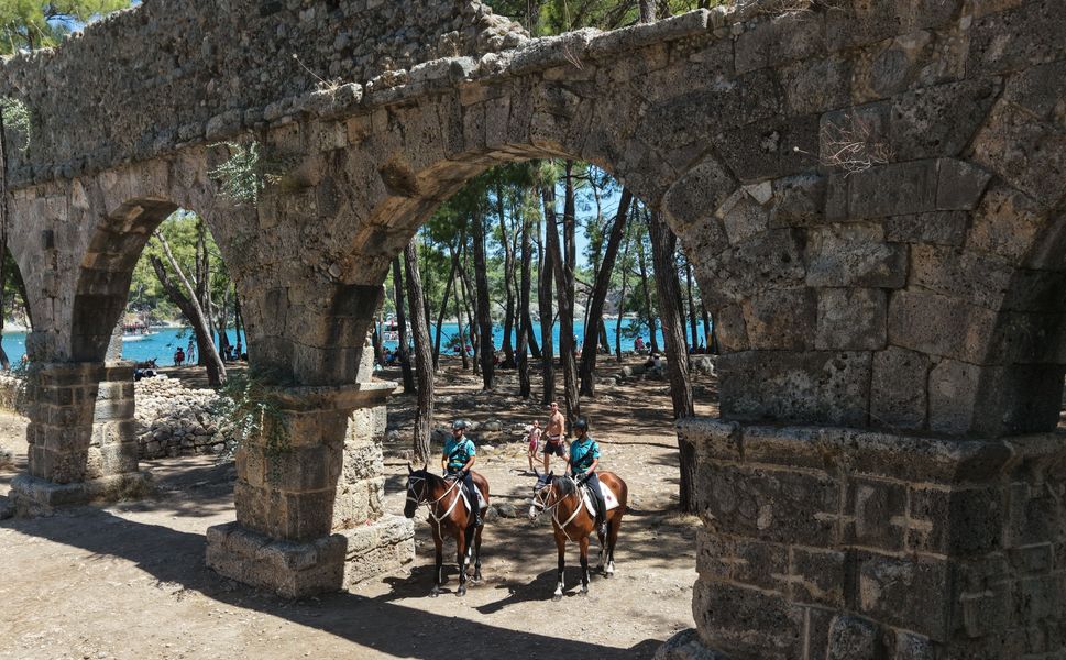 Atlı jandarma timi, tarihi miras için devriyede
