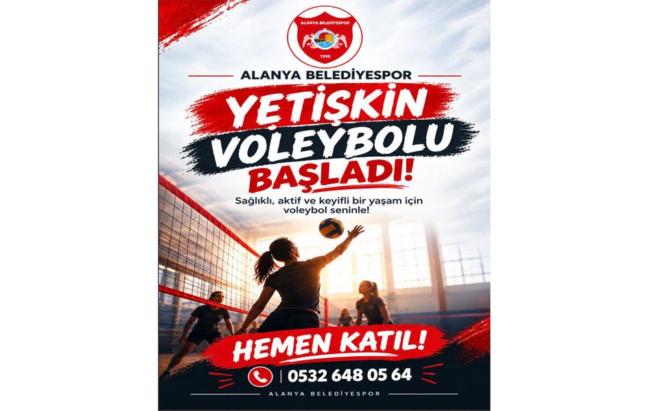 Alanya Belediyespor’dan yetişkinlere voleybol fırsatı