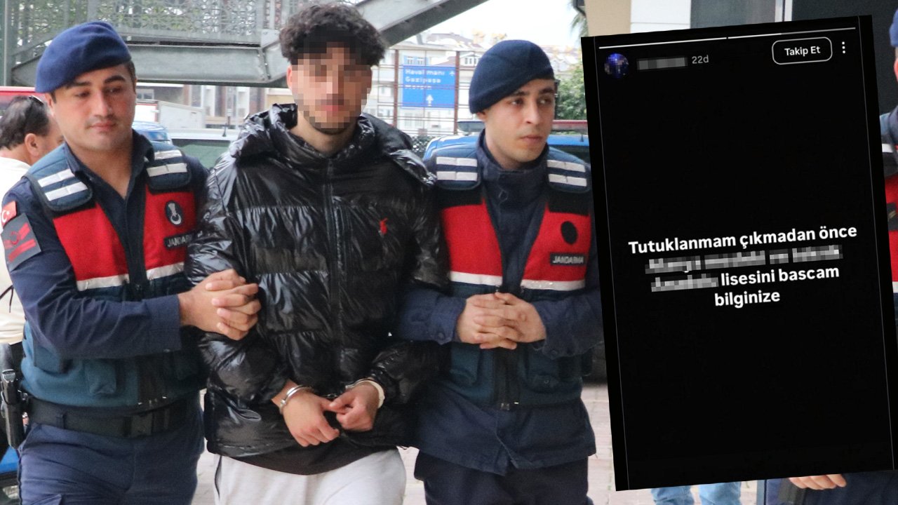 Alanya'da sosyal medyada tehdit içerikli paylaşıma tutuklama