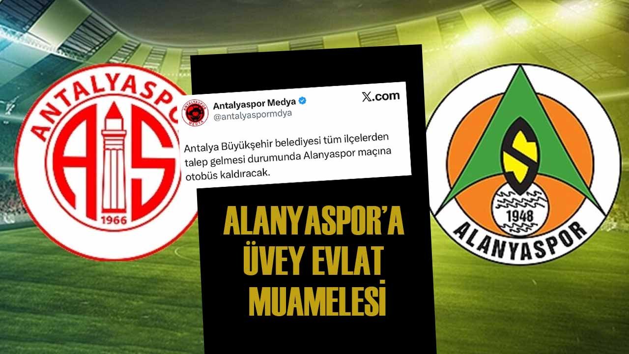 Alanyaspor’a Antalya Büyükşehir Belediyesi’nden üvey evlat muamelesi