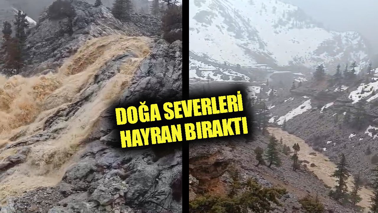Alanya yaylaları coştu: Kar, yağmur ve derelerin şırıltısı