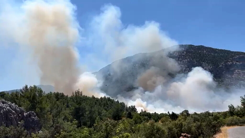 Antalya Akseki'de orman yangını çıktı