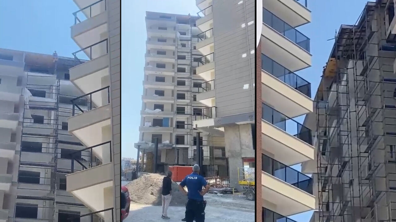 Alanya’da otel inşaatında ücret krizi: İşçi çatıya çıkıp tehditler savurdu