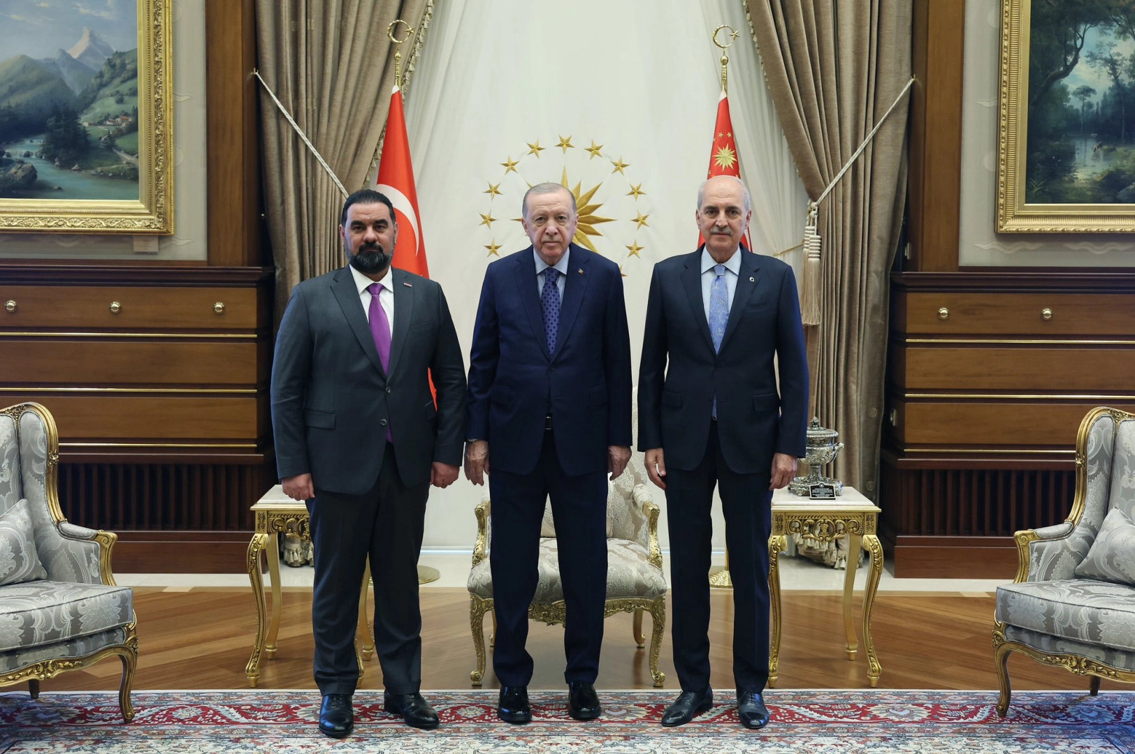 Cumhurbaşkanı Erdoğan, Irak Temsilciler Meclisi Başkanı Halbusi'yi kabul etti